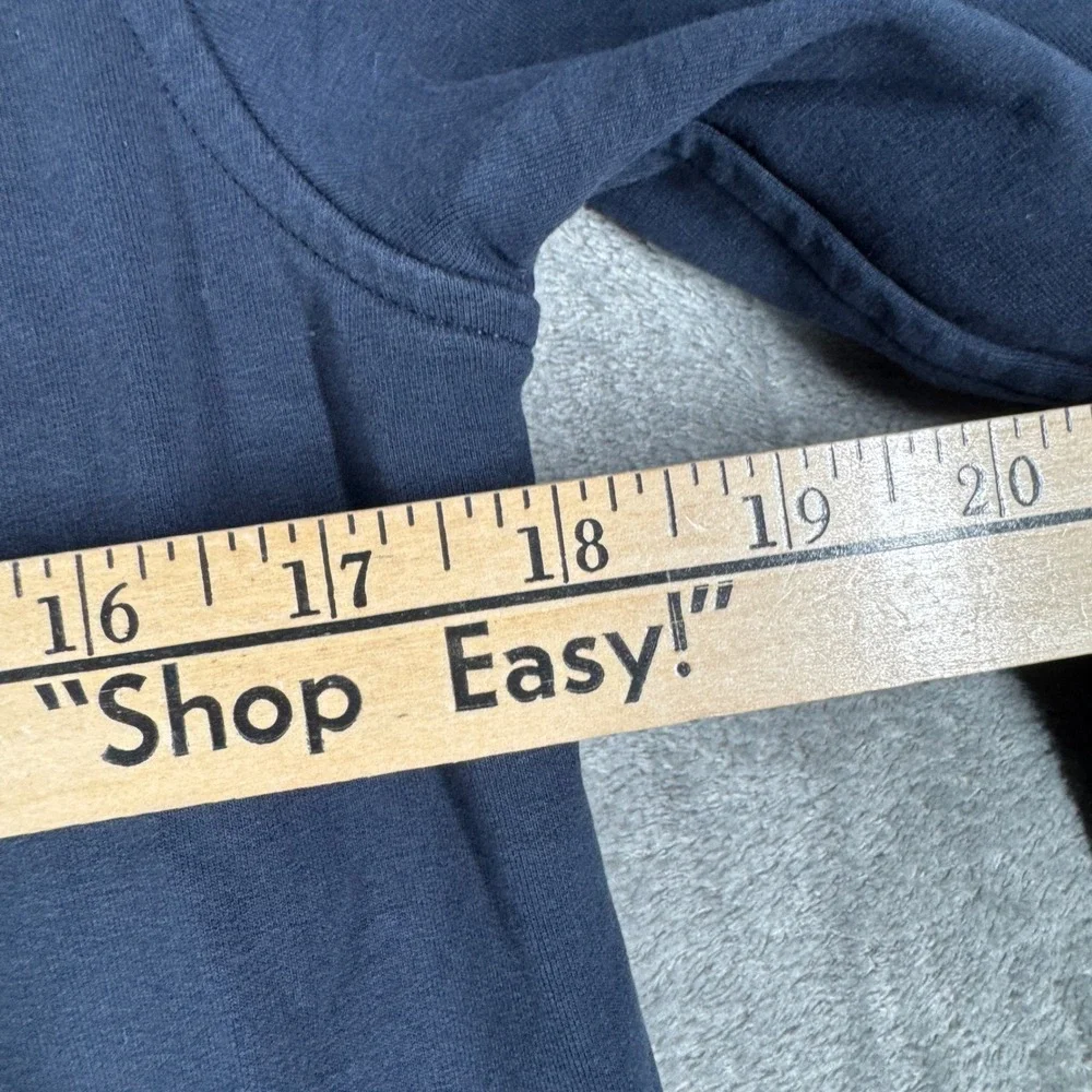 Lululemon Belle‎ Wrap Asymmetrical Sweatshirt Women 4 Navy Blue Longline Casual